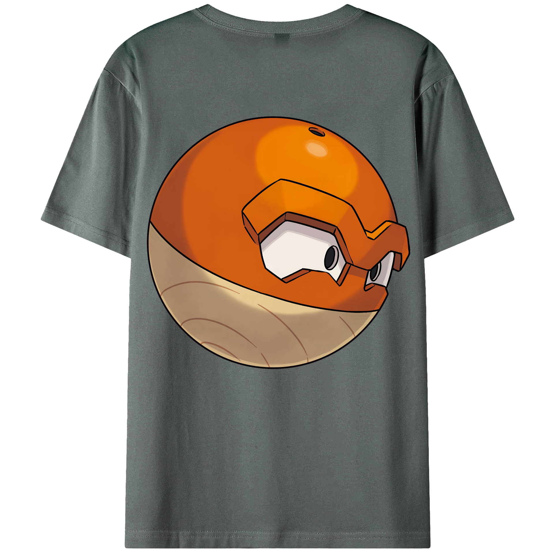 （画像用） ポケットモンスター Pokémon 綿100％ メンズ半袖Tシャツ（バックプリント） 通気性